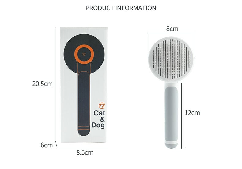 Round Handle Pet Grooming Comb Paw Pop Store