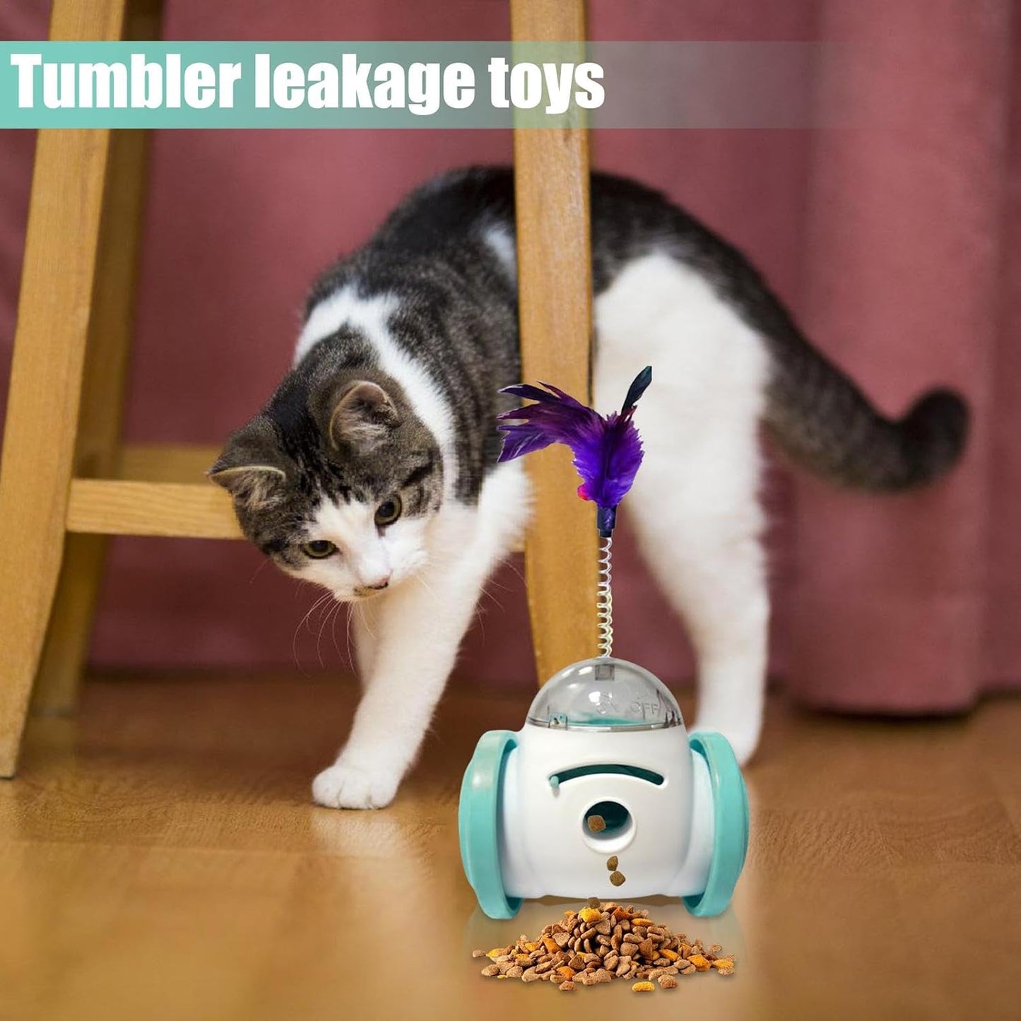 Interactive Roller Puzzle Treat Dispenser Toy for Dogs & Cats Paw Pop Store