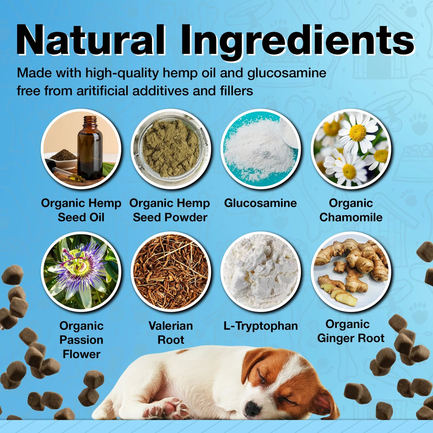 Pawlife Dog Calming Chews - Anxiety Relief Treats 60 Calming Treats for Dogs Paw Pop Store