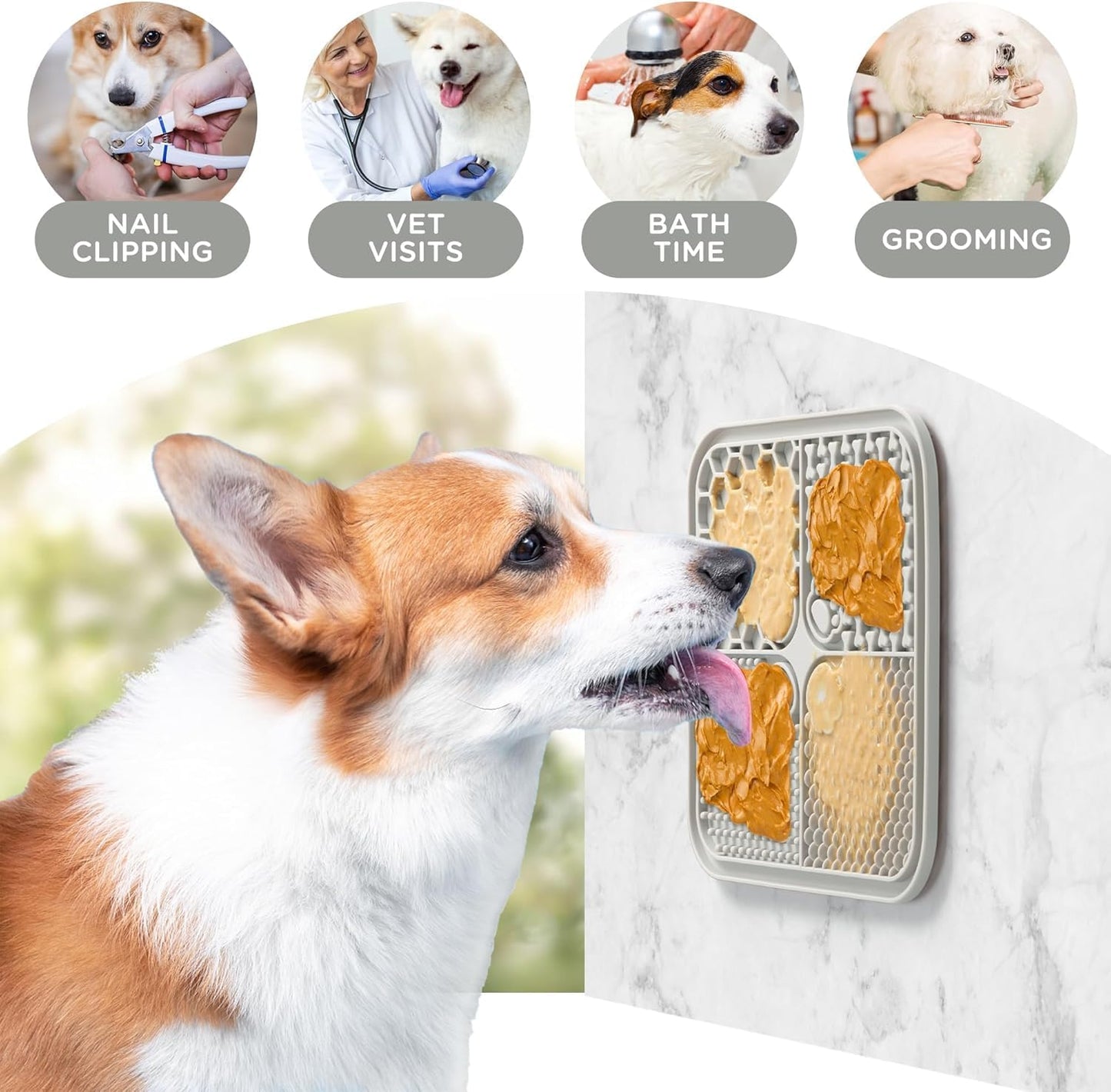 Slow Feeder Lick Mat for Dogs Cats Paw Pop Store