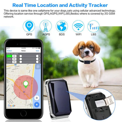 GPS Pet Tracker Collar for Lost Pet Location Tracking Paw Pop Store